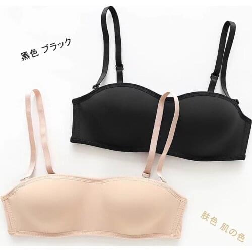 Strapless Bras Seamless Invisible Bra 1/2 Cup Push Up Soft Women Ladies Dress Wedding Party Underwear