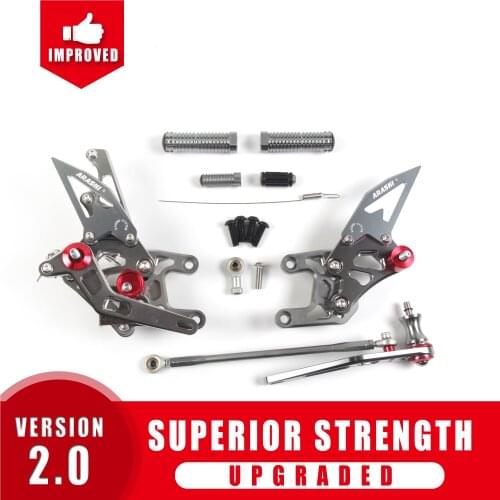 CBR1000RR 2008 - 2011 CNC Adjustable Footrest Rearsets For HONDA CBR1000 RR 2009 2010 11 10 09 08 1000RR Aluminum Silver