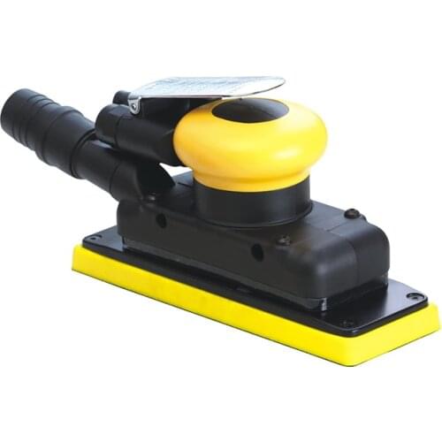 Central Vacuum Air Sander Polisher Pneumatic Sanding Polisher Industrial Random Orbital 3mm Sanding Pad 70*198mm