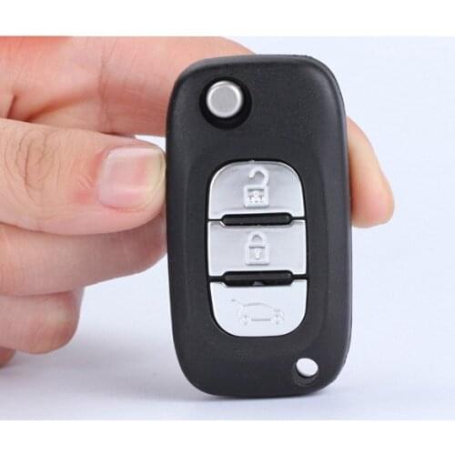 3 Buttons Folding Flip Remote Car Key Shell For Renault /Clio /Megane /Kangoo Modus Fob Case Blanks