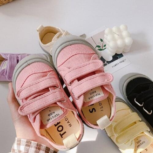 Kids Shoes for Girl Spring Autumn 2021 New Childrens Low-Top Canvas Shoes Casual Classical Boys Sneakers Girls School Shoes