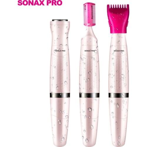 3IN1 Lady Intimate Haircut Epilator Women Trimmer Armpit Sensetive Part Shaver Sex Zone Pubic Hair Remove Razor for Bikini Areas