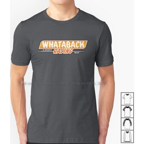 Whataback Racing Logo T Shirt 100% Cotton Whataback Logo Esports Team Simracing Creative Trending Vintage Cool Gift Euro Us