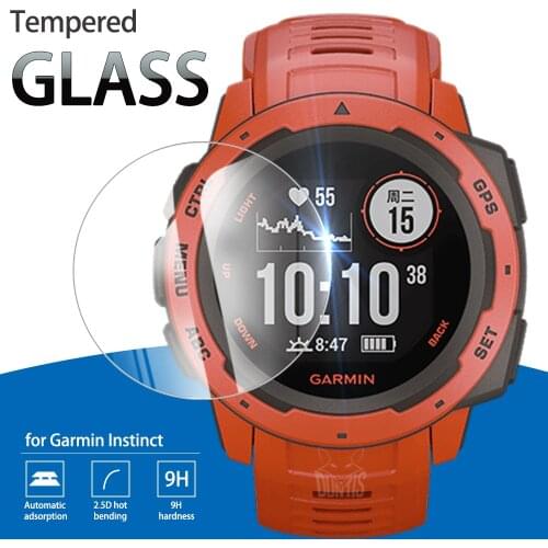 Garmin Instinct / Instinct Sports / Instinct Tide Tempered Glass Full Cover Screen Protector For Instinct Solar Protection Film