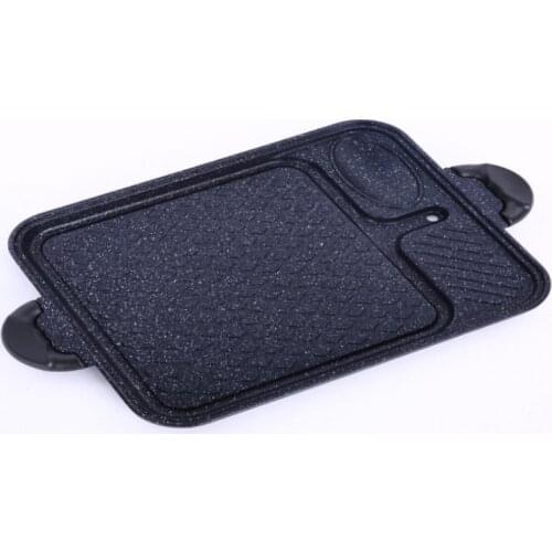 Korea Square Multi-purpose Baking Pan Induction Cooker Gas Stove Universal Maifan Stone Portable Barbecue Teppanyaki