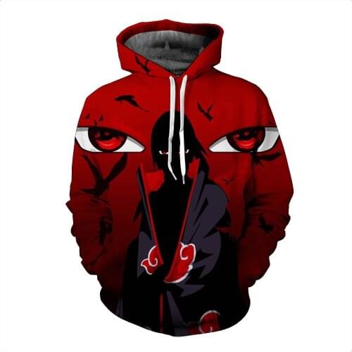 Cosplaydiy Uchiha Sasuke Cosplay Sweater 3D Printing Hoodies Top Casual Sweatshirt Pullovers L320