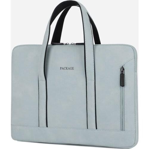 Fashion Briefcase Bag Men Women Handbag Portable Laptop Document Organizer Storage Bag Computer Shoulder Bag