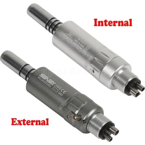 NSK Style Dental Low Handpiece Air Motor Standard E-Type Connector 4Hole External/Inner Water Spray Fit Straight/Contra Angle