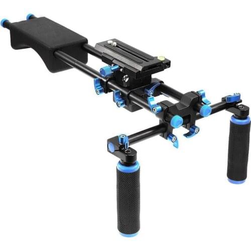 Mcoplus F102 Shoulder Mount Rig stabilizer Slider Steady Support Platform for Canon Nikon Sony DSLR DV Cameras & Camcorders