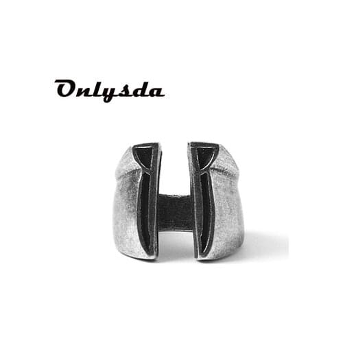 316L Stainless steel Mens Gothic Biker Punk Vintage Ring Spartan Mask Helmet Nordic Pagan Viking Rings Hollowen Gift OSR218