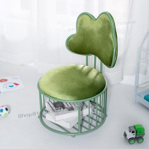 Nordic Childrens Backrest Chair Simple Modern Household Baby Small Bench Creative Cute Kindergarten Learning Stool
