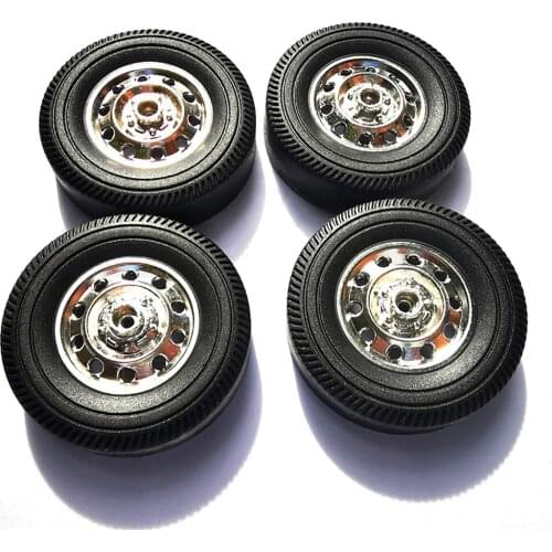 4pcs for wpl High Simulation Metal Tire RC Car Wheel Rim for WPL D12 1/16 RC Car Modification Parts