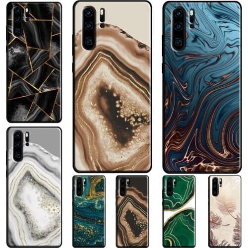 Luxury Gold Foil Art Back Case For Huawei P40 P30 Lite P Smart Z 2019 P20 Pro Mate 20 Lite Honor 20i 9A Nova 5T