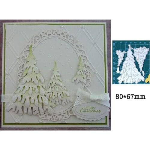 Christmas Tree Snowflake Tree Metal Cutting Dies For Stamps Scrapbooking Stencils DIY Paper Album Cards Decor Embossing 2021 New
