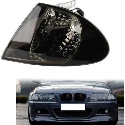 TAIHONGYU Right Smoked Corner Light Parking Signal Indicator Fit For BMW 3 Series E46 1998 1999 2000 2001
