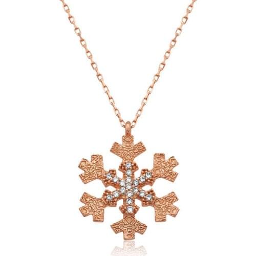 Tevuli 925 Sterling Silver Snowflake Lady Necklace