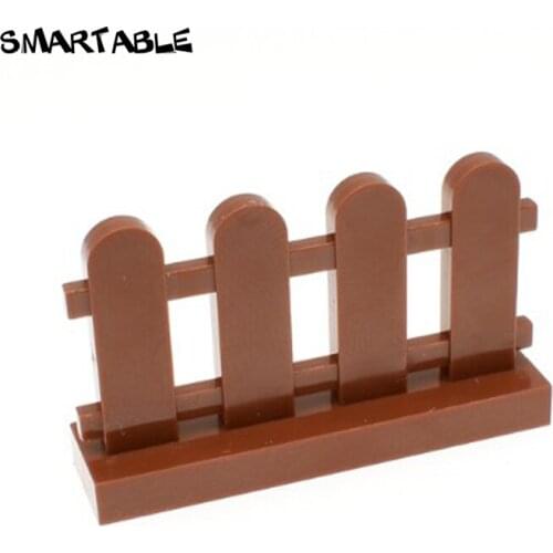Smartable Fence 1x4x2 Garden Building Block MOC Parts Toys For Kids Creative Compatible Major Brand City 33303 Toy 30pcs/lot