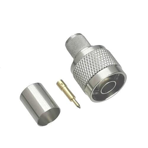 10Pcs Connector N Male Plug Crimp RG8 LMR400 Cable RF Adapter Coaxial High Quanlity