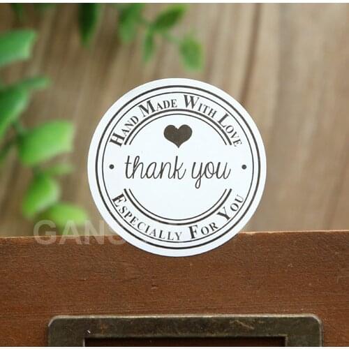100pcs/lot Gift seal stickers for gift Thank you series stationery sticker Homemade bakery supplies Packing label(ss-1422)