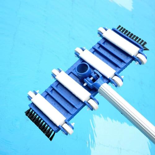 14 Inch Swimming Pool Vacuum Head With Brush Suction Wheel Suction Head Vacuum Brush Fountain Pool Cleaning Tool