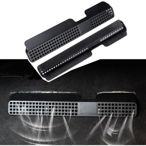 2pcs For Audi A4 L 2017 Car Under Front Seat Back Air Conditioning Air Duct Outlet Cover Air Vent Anti-blocking Protection Cover