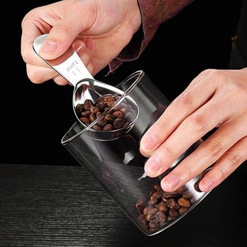 2 Pack Stainless Steel Coffee Scoop Set Kitchen Exact Measuring Spoons for Coffee Bean Tea Sugar Flour 15Ml 30Ml