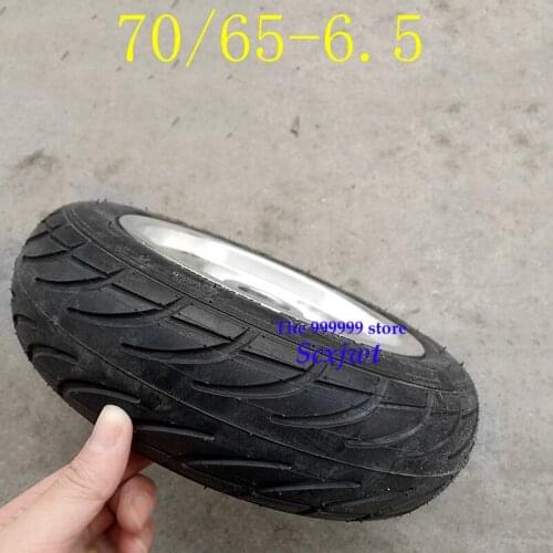 2019 Hot Sale High Performance 10 Inch Scooter Wheel 70/65-6.5 Tubeless Wheel Tire with Alloy Rim for Electric Scooter Accessory