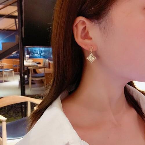 2021Copper Gold Clover Earrings Famous Brand Woman Stud Jewelry Design Best Gift For Friend