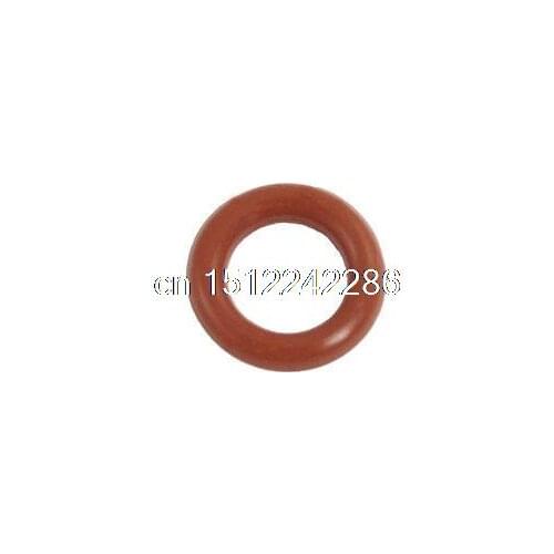 50 Pcs Red Silicone O Ring Seal Washers 10mm x 6mm x 2mm