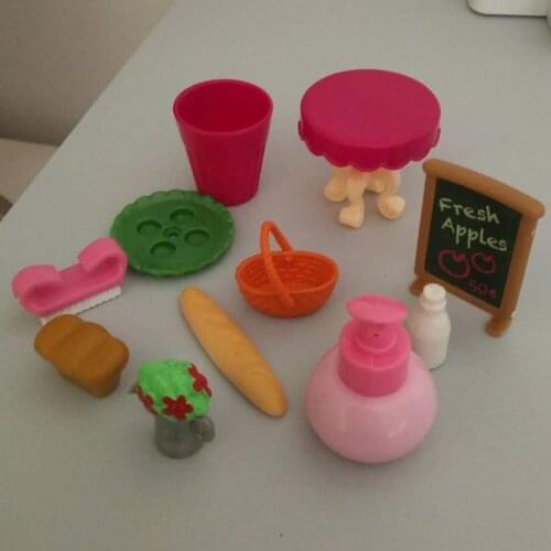 For OG Dolls Accessories Sent Kawaii cute Play Food Cake Biscuit Donuts Dolls Miniature Pretend Toy