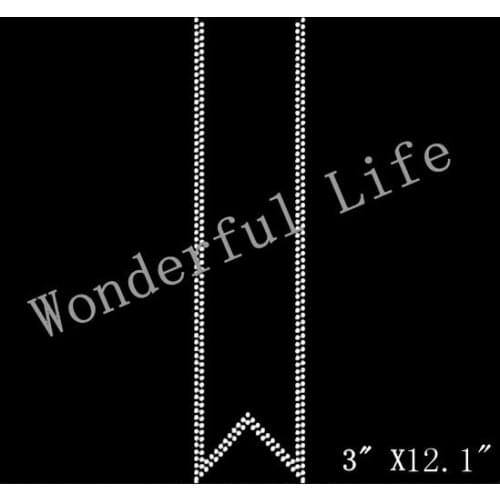 Free Shippingneck bow outline Rhinestone Transfer Iron on Motif Transfer Design free shipping 20PCS/lot