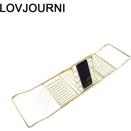 Douche Rek Mensola Porta Libri Bamboo Storage Bathroom Shelf Plateau Bathtub Accessories Tub Tray Tablette Baignoire Bath Rack