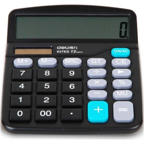 Brand New Genuine Desktop Dual Power General Purpose Calculator For Office Working, Shipping No Battery
