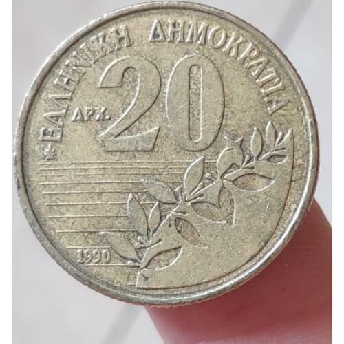 Greece 20cents 24.5mmcoins Eu Edition Europe 100% Real Original Used Coin Old Random Year