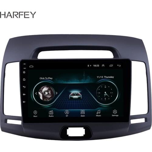 Harfey Android 8.1 HD 9" GPS Navi Radio for Hyundai Elantra 2007 2008-2011 HD Touchscreen with WIFI support Carplay SWC 3G