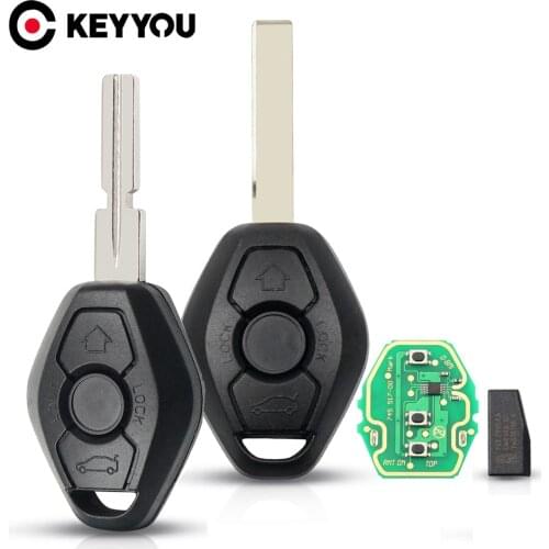 KEYYOU Car Remote Key EWS Sytem For BMW E38 E39 E46 X3 X5 Z3 Z4 1/3/5/7 Series 315/433MHz ID44 Chip Keyless Entry Transmitter
