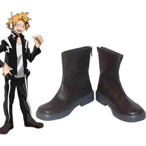 Costumebuy My Hero Academia Boku no Hero Akademia Cosplay Kaminari Denki Shoes Costume Boots Accessory Halloween Custom Made