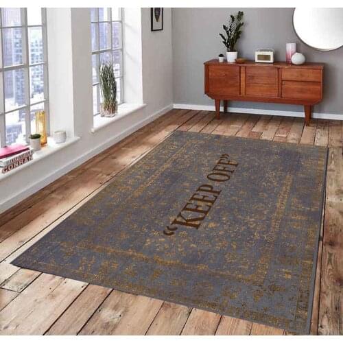 KEEP OFF Classic 17 Patterned Carpet , Fan Carpet Non Slip Floor Carpet,Teens Carpet,Area Rug