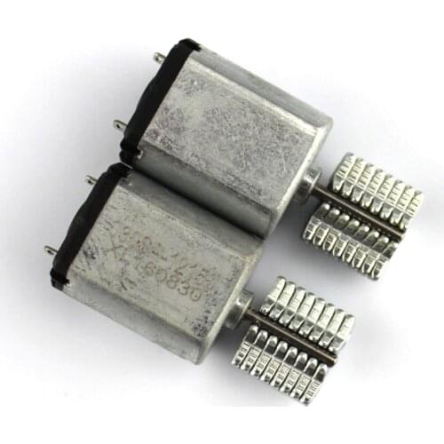DC 3V 0.3A 2450RPM Output Speed Micro Vibrating Motor, 18.5*15*11.5mm Silver Miniature vibrating head motor