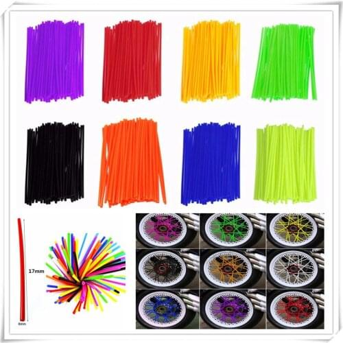 Motorcycle Dirt pit Bike Wheel Rim Spoke Skin Cover Wrap Tube Decor Protector for KTM EXC EXCF EXC F 125 250 450