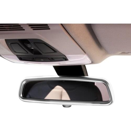 ABS Chrome Interior Rearview Mirror Cover Trim For BMW 3 4 Series X3 X5 X6 F15 F16 F25 F30 F31 F34 F32 F33 F36 E70 Car-Styling
