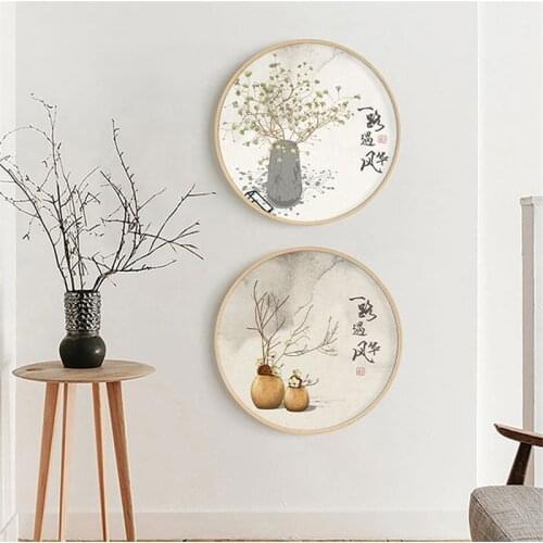 Traditional Chinese Style Landscape Flower Wall Art Pictures Posters Prints For Living Room Home Office Canvas Paintings Decor