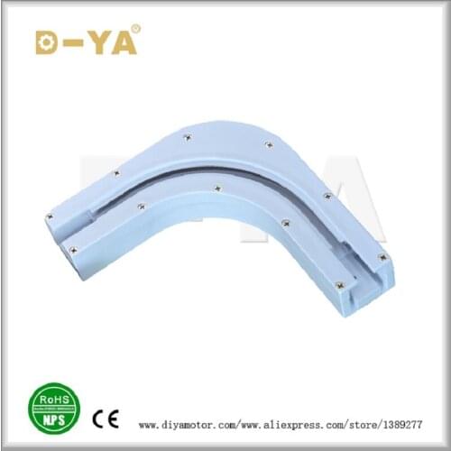 90 degree jointer,135 degree jointer ,free shipping .L-shaped Aluminum ,smarthome customized Electrical Curtain Motor Poles