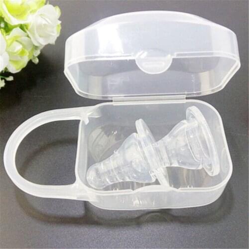 Transparent Portable Little Apple Shape Storage Box Baby Infant Pacifier Nipple Travel Case