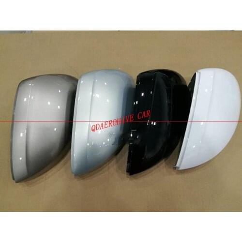 QDAEROHIVE Side Mirror Covers Caps chrome door mirror cover high quality car styling for Volkswagen Tiguan 2010-2016
