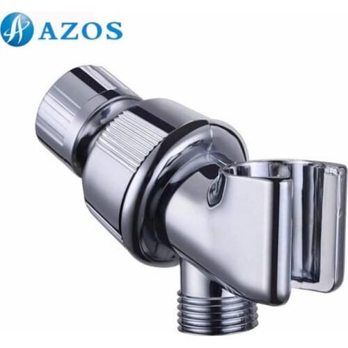 Adjustable Hand Shower Arm Mount with 1/2 IPS Swivel Ball Connector Universal Showering Component Chrome/Brushed Nickel HSZ002
