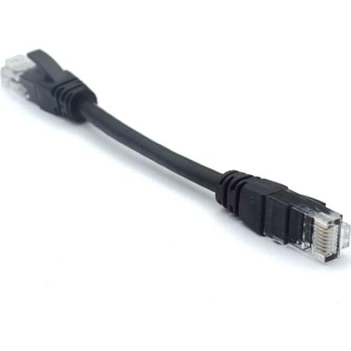 Black 10CM 15cm 20cm 30cm 50cm 1m 2m CAT5 CAT5e CAT6e UTP Ethernet Network Cable Male to Male RJ45 Patch LAN Short cable 10CM