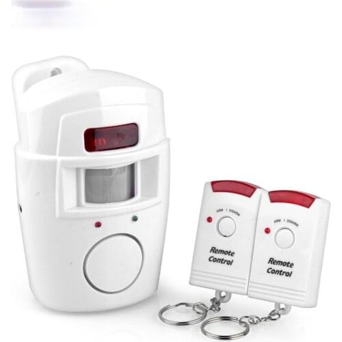 2 Remote Controller Wireless Home Security PIR Alert Infrared Sensor Alarm System Anti-theft Motion Detector Alarm System Kits