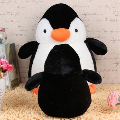 TOYZHIJIA New Cute Penguin Stuffed and Plush Toys Soft for Children Best Gifts Real Photos