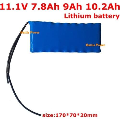 High Quality 11.1V 3S3P 7800mah 9000mah 10200mah 18650 12v 9ah 8ah 10Ah for Brand 18650 Battery Pack with PCB (3-8A)